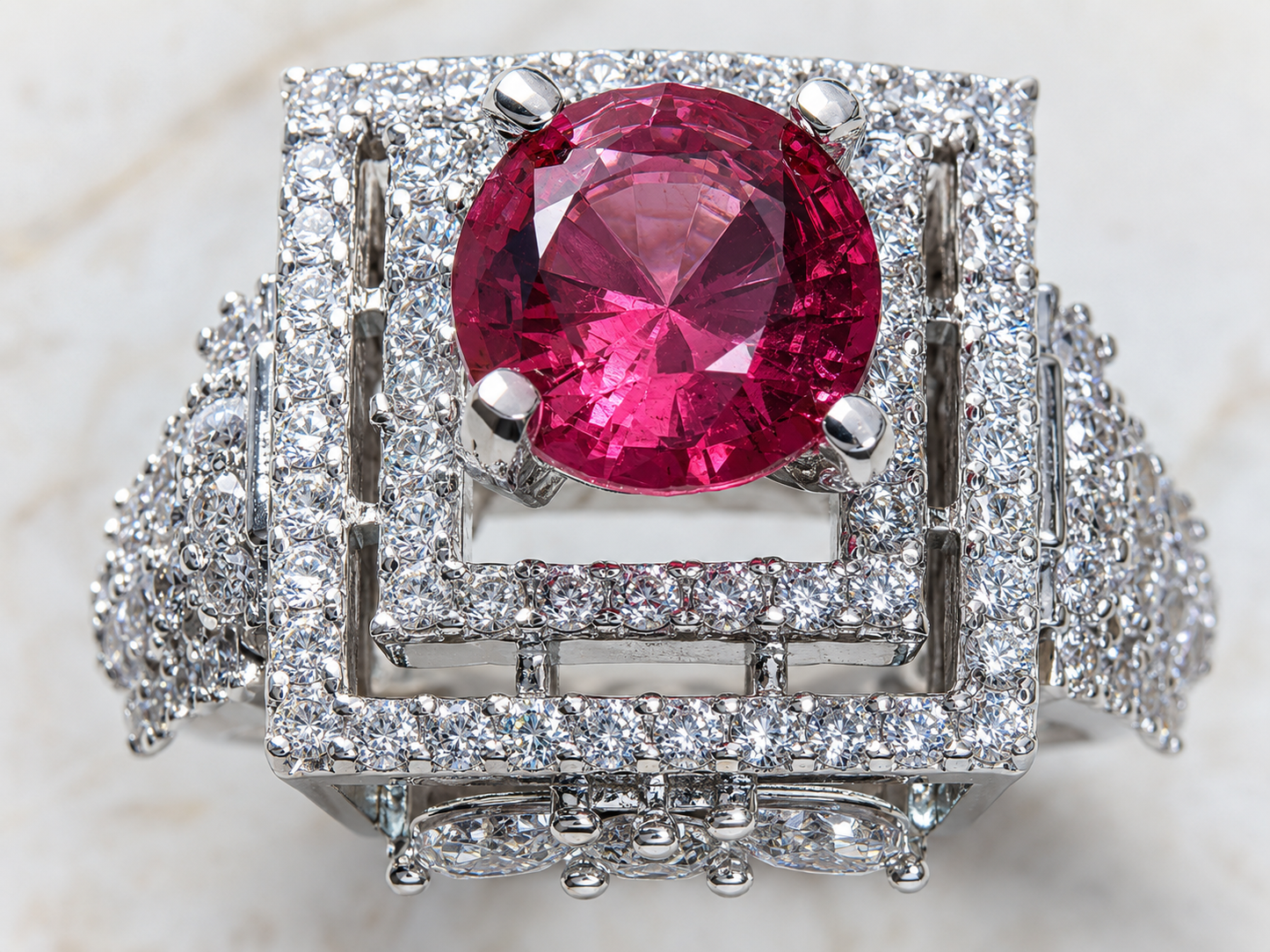 AD Designer Cocktail Ring