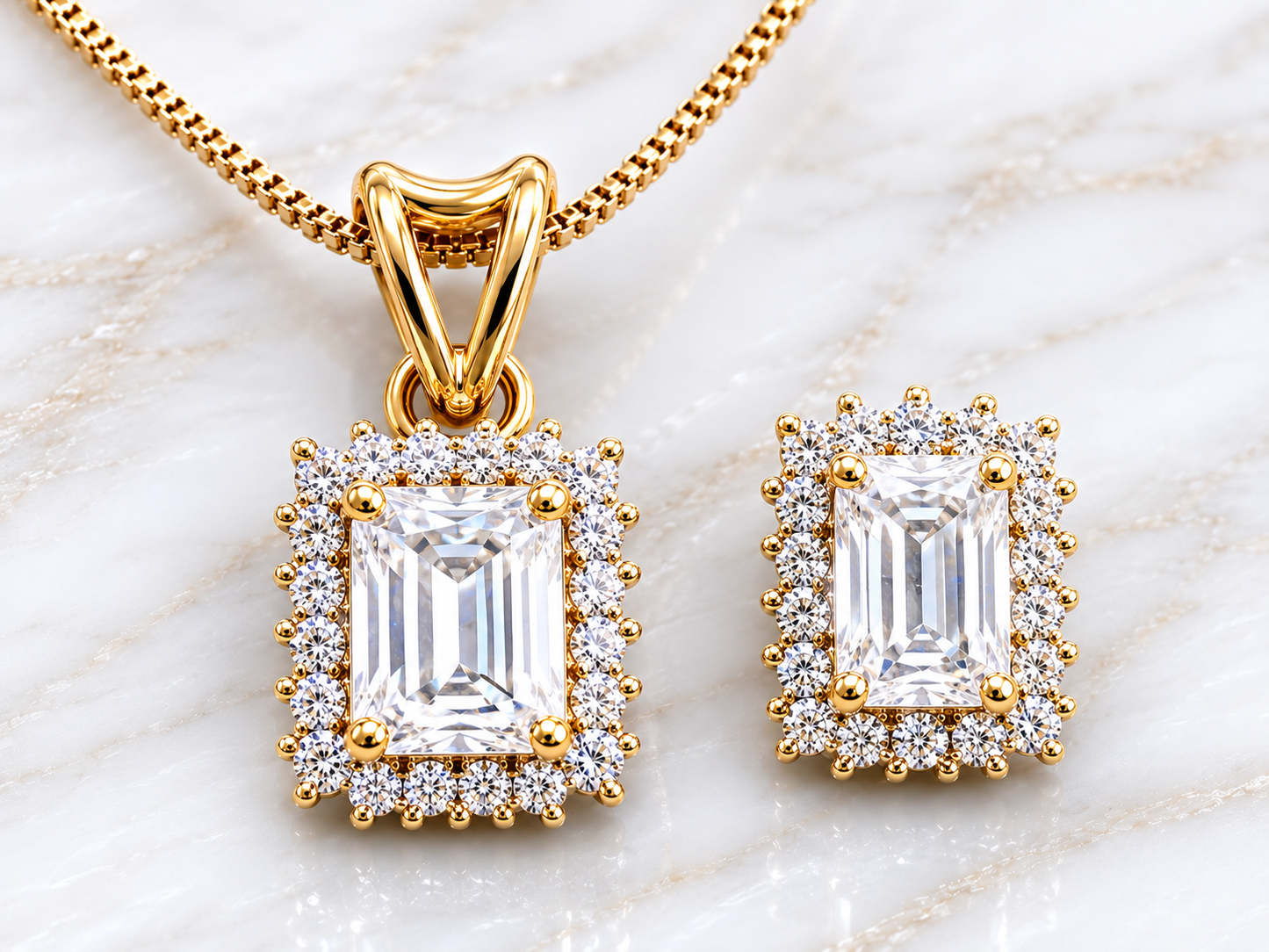 AD Halo Pendant Set