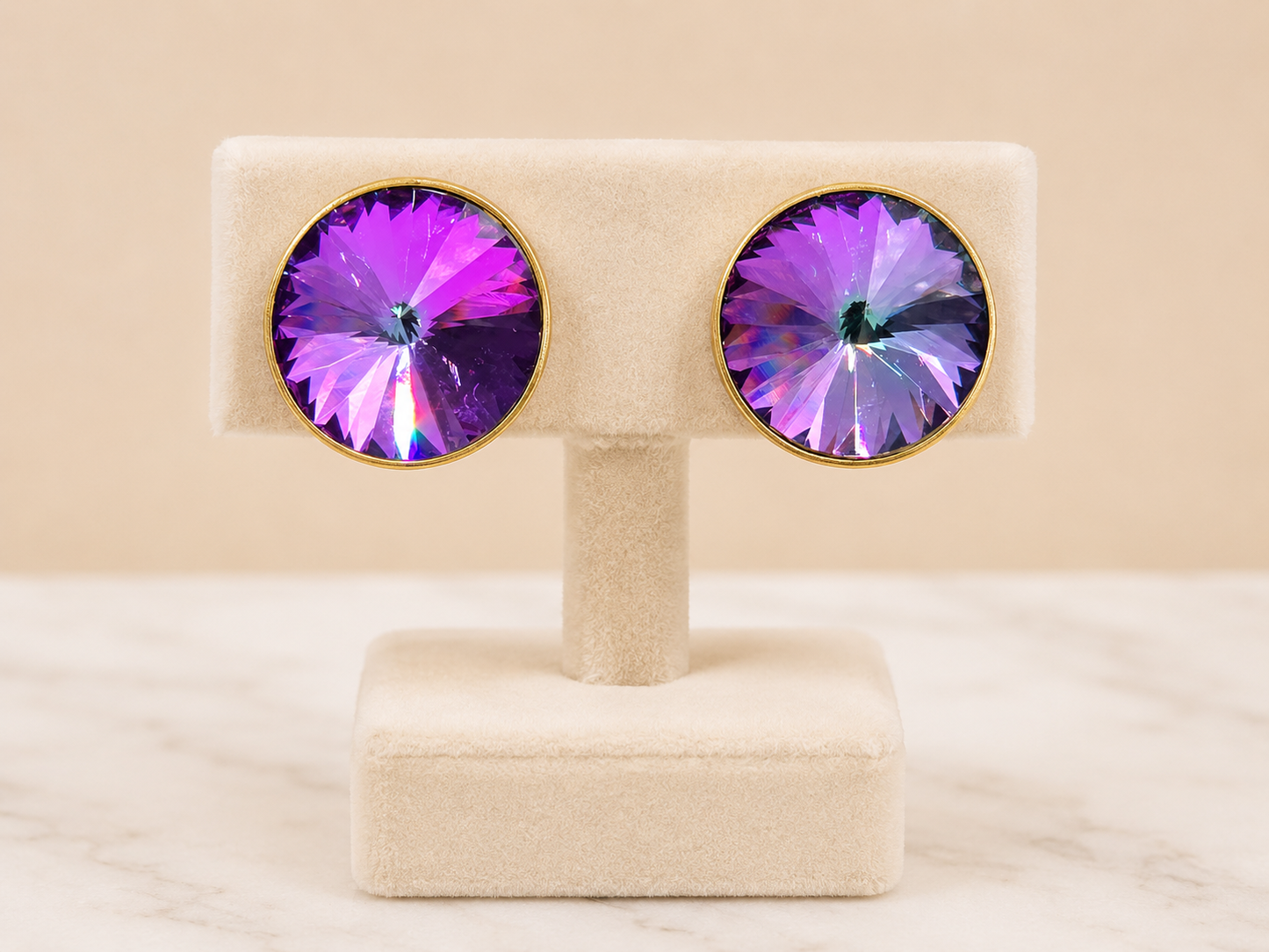 Aurora Prism CZ Stud Earrings