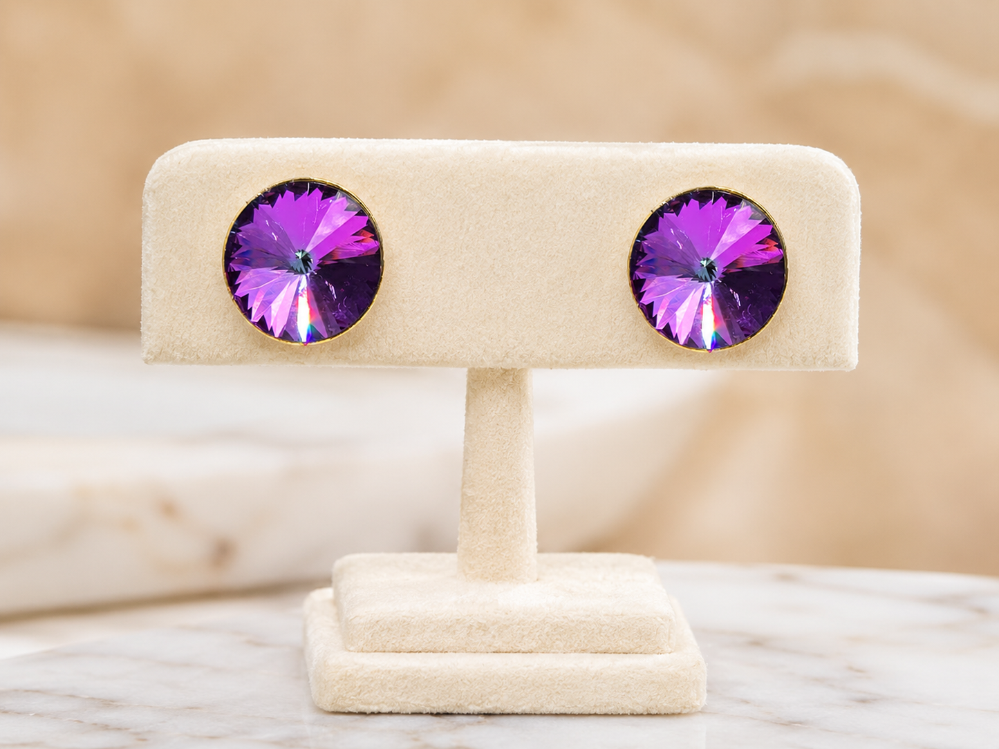 Aurora Prism CZ Stud Earrings