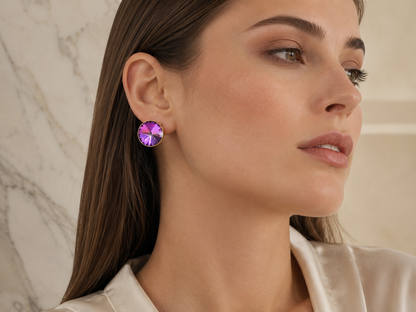 Aurora Prism CZ Stud Earrings