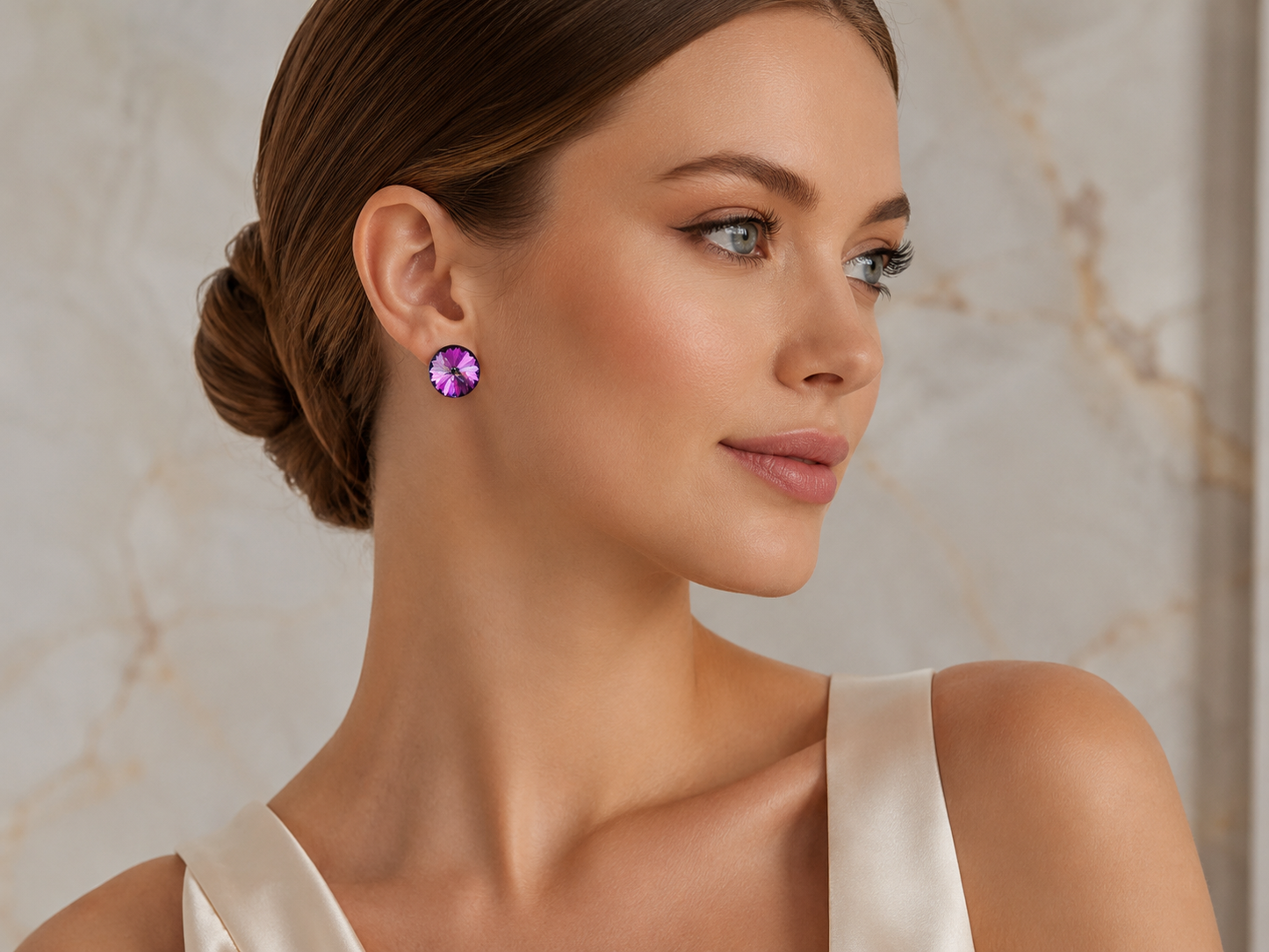 Aurora Prism CZ Stud Earrings