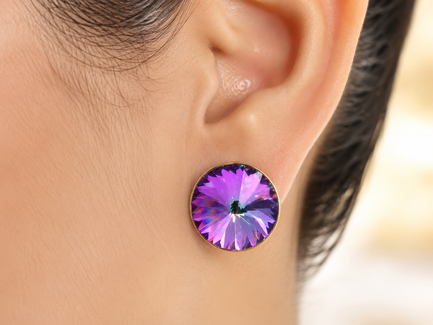 Aurora Prism CZ Stud Earrings