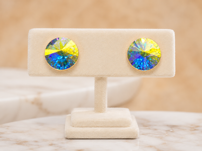 Aurora Prism CZ Stud Earrings