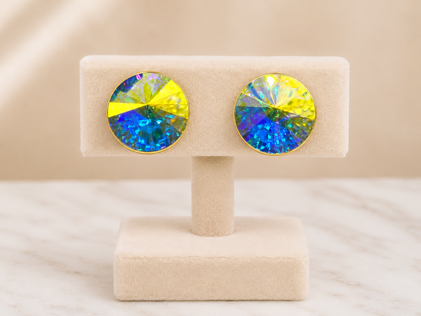 Aurora Prism CZ Stud Earrings