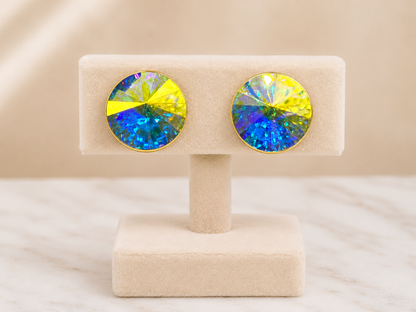 Aurora Prism CZ Stud Earrings