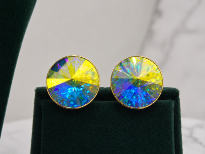 Aurora Prism CZ Stud Earrings