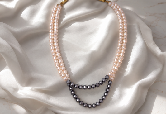 Twilight Pearl Mala Necklace