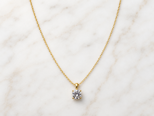 Classic Solitaire CZ Pendant