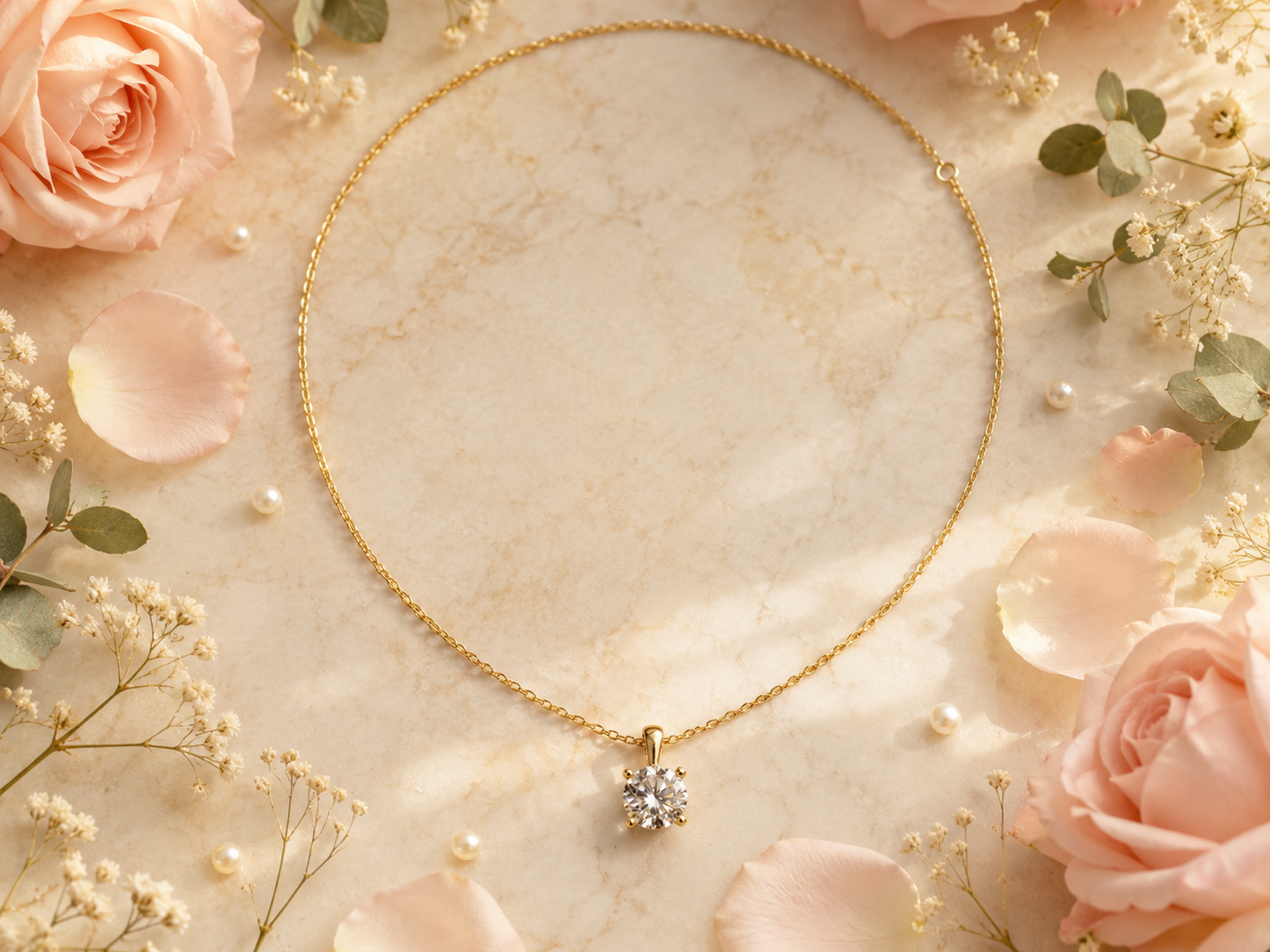 Classic Solitaire CZ Pendant