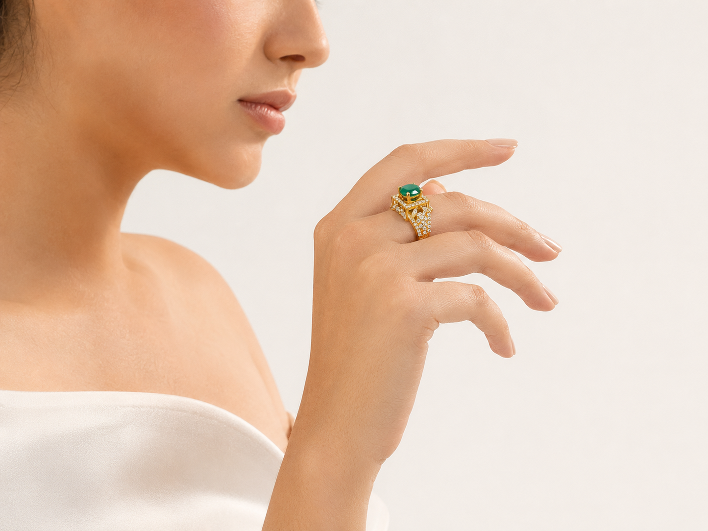 AD Designer Cocktail Ring