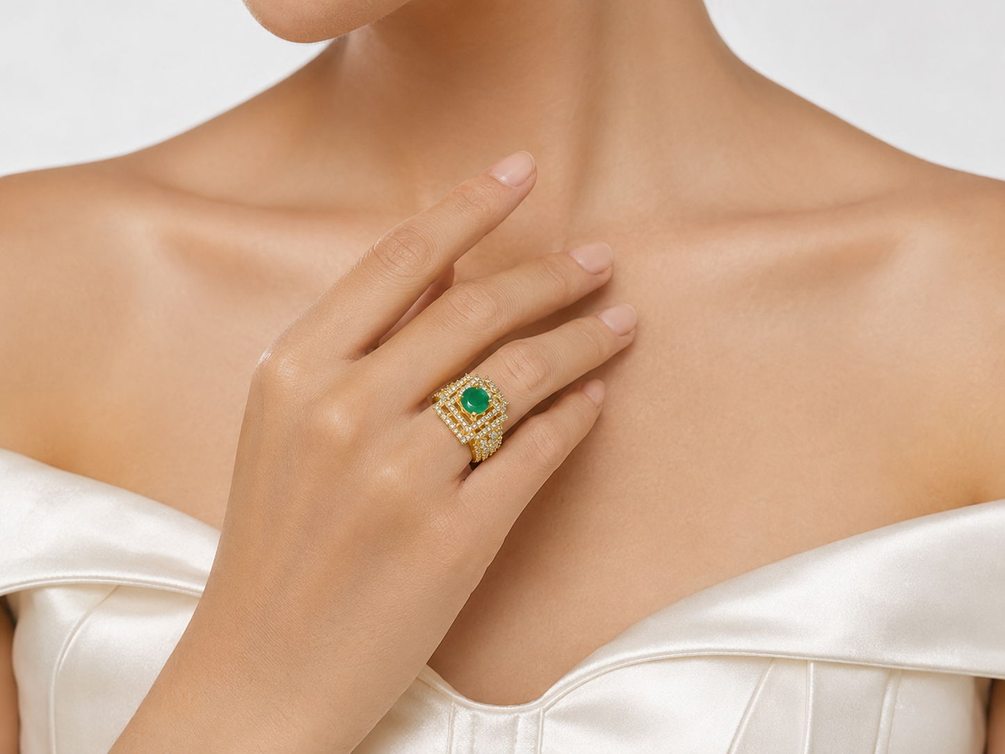 AD Designer Cocktail Ring
