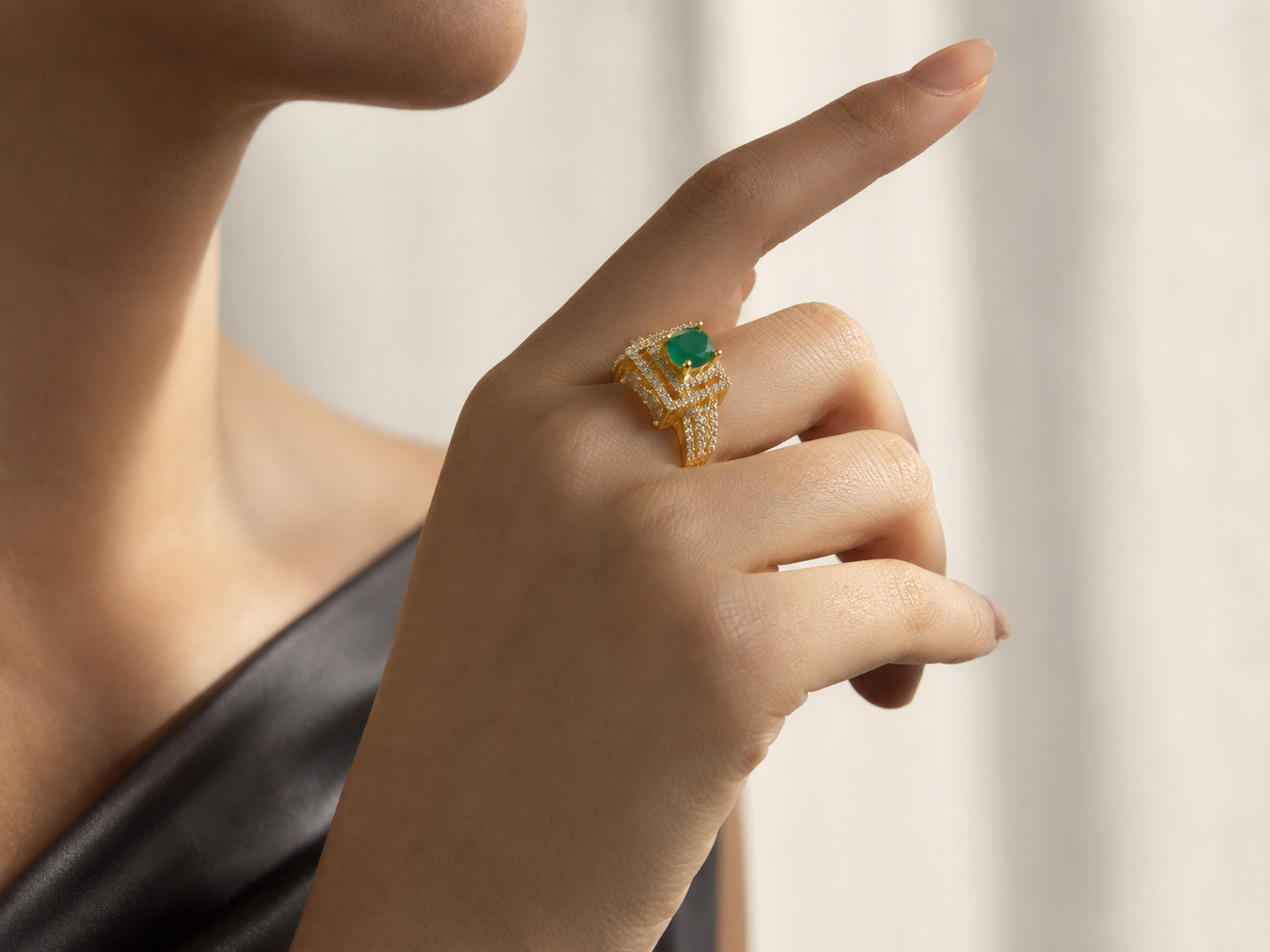 AD Designer Cocktail Ring