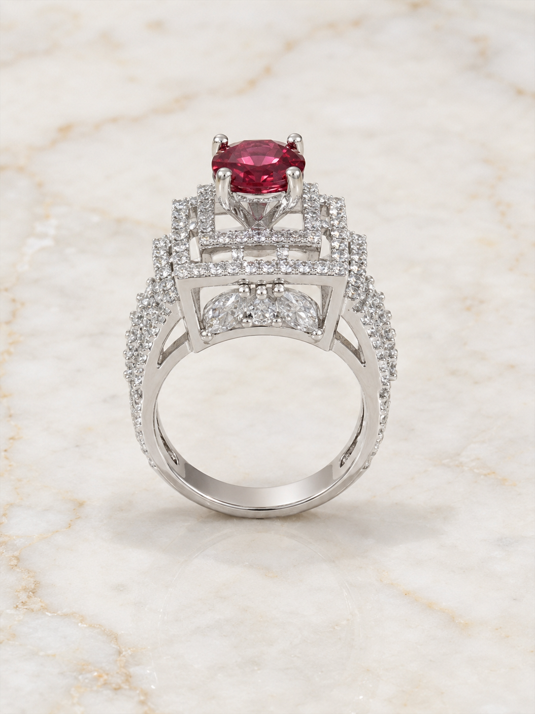 AD Designer Cocktail Ring