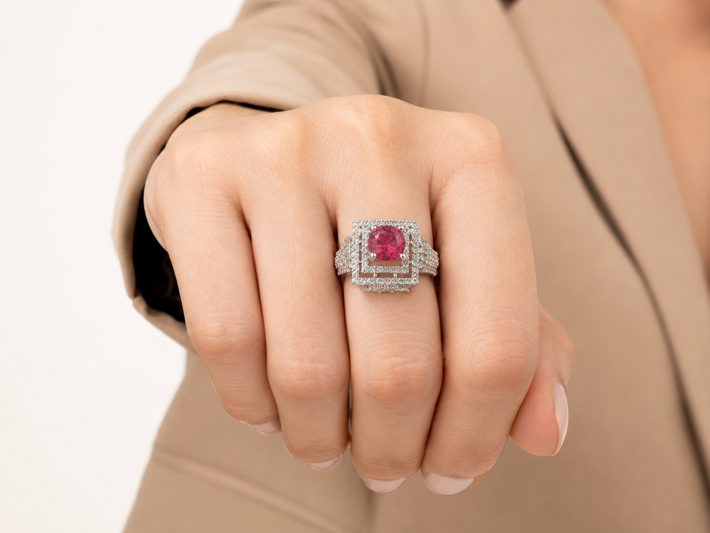 AD Designer Cocktail Ring