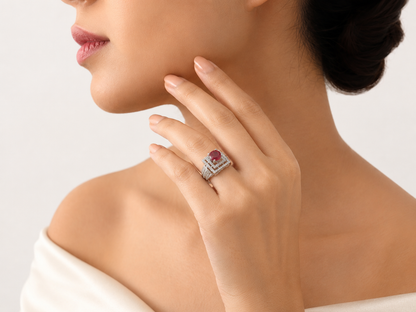 AD Designer Cocktail Ring