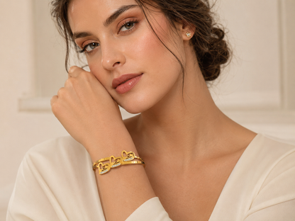 Triple Heart Sparkle Bracelet